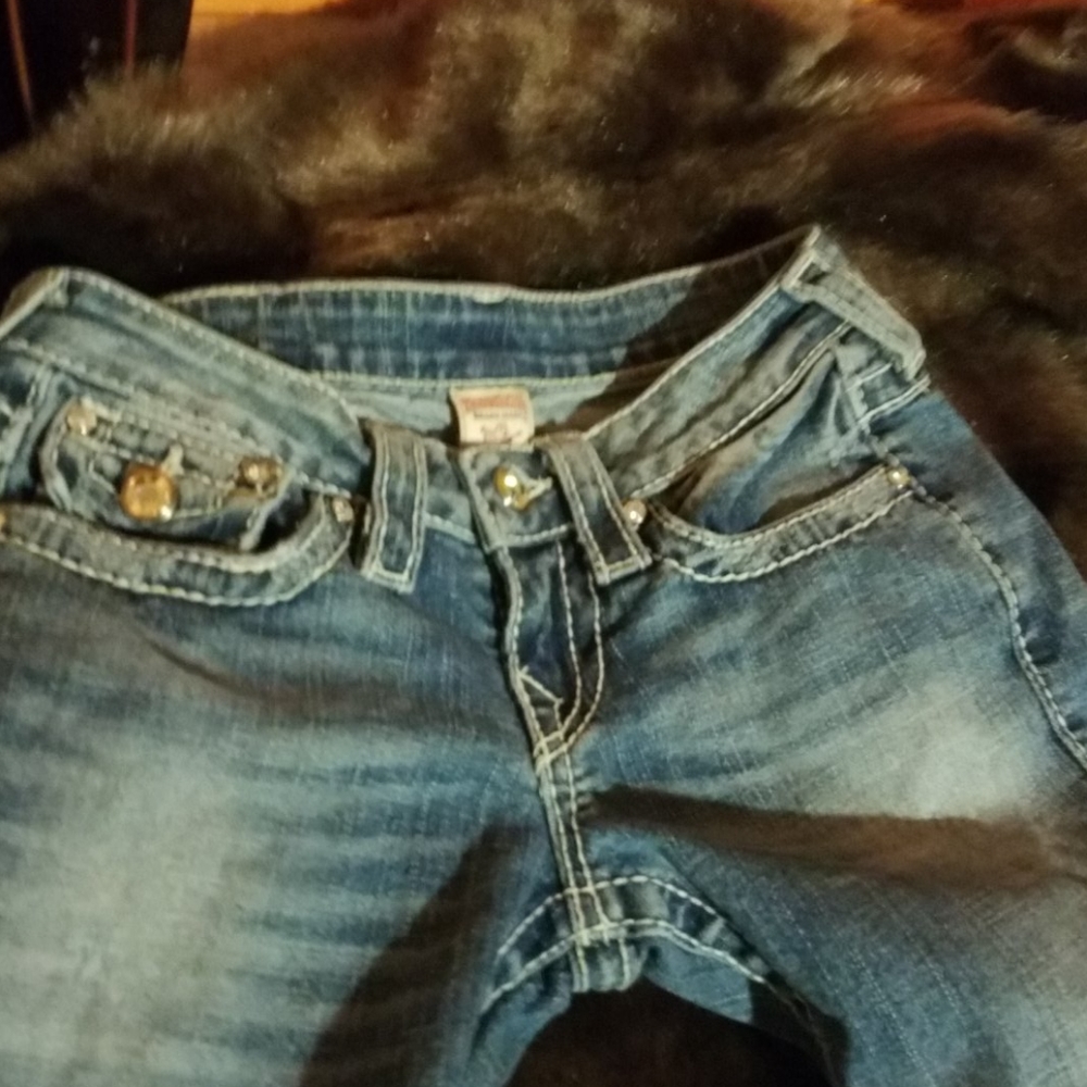 True Religion Rhinestone Button - image 1